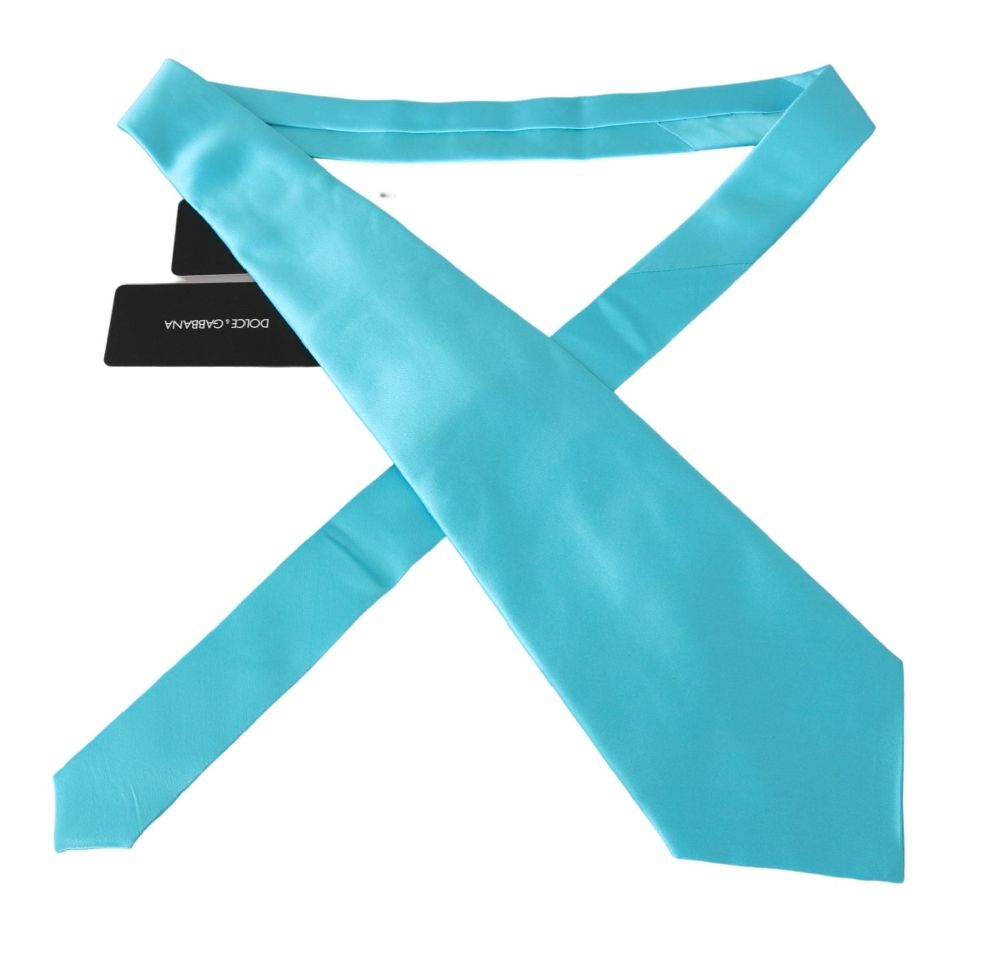 Dolce & Gabbana Stunning Light Blue Silk Men's Tie - Sandy Store ByNet