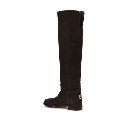 Dolce & Gabbana Suede High Boots – EU36/US6 par Dolce & Gabbana | Disponible sur Sandy Store ByNet