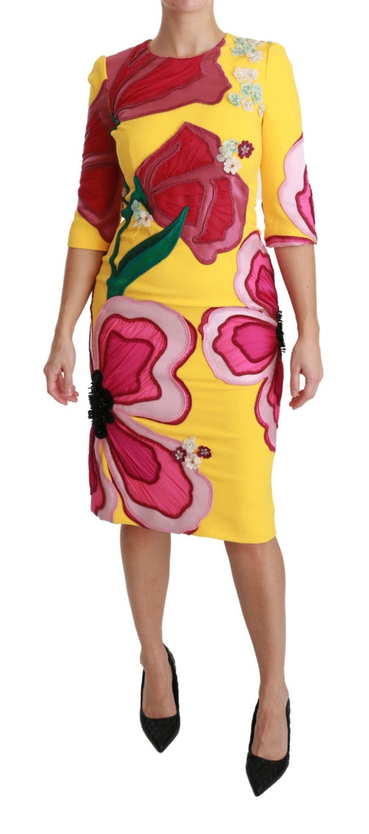 Dolce & Gabbana Sunshine Bloom Sheath Knee - Length Dress - Sandy Store ByNet