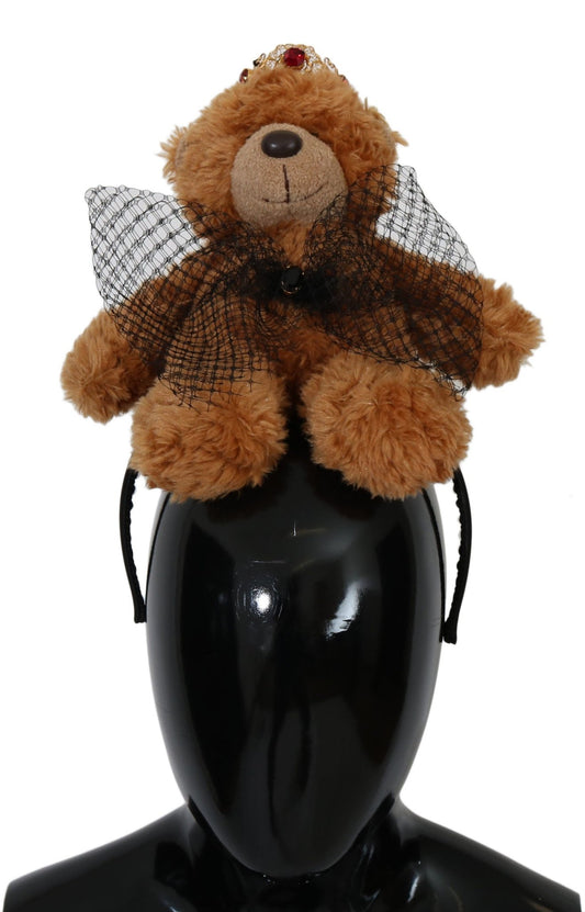 Dolce & Gabbana Teddy Bear Crystal Crown Hair Band - Sandy Store ByNet