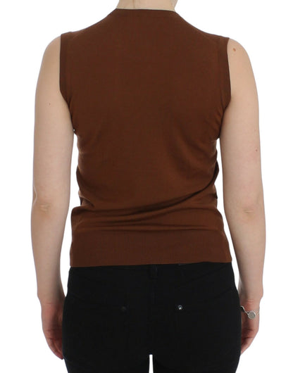 Dolce & Gabbana Timeless Wool and Lace Sleeveless Vest - Sandy Store ByNet