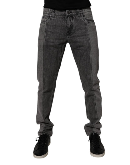 Dolce & Gabbana Two Tone Gray Cotton Denim Jeans – IT50 | L par Dolce & Gabbana | Disponible sur Sandy Store ByNet