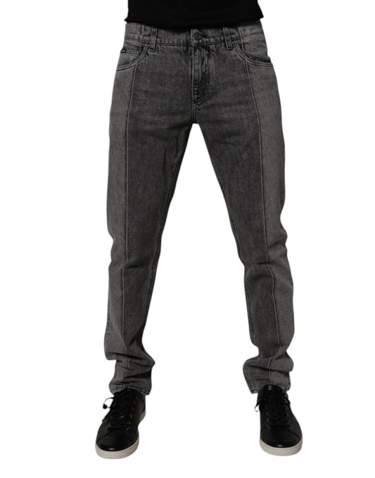 Dolce & Gabbana Two Tone Gray Cotton Denim Jeans – IT50 | L par Dolce & Gabbana | Disponible sur Sandy Store ByNet
