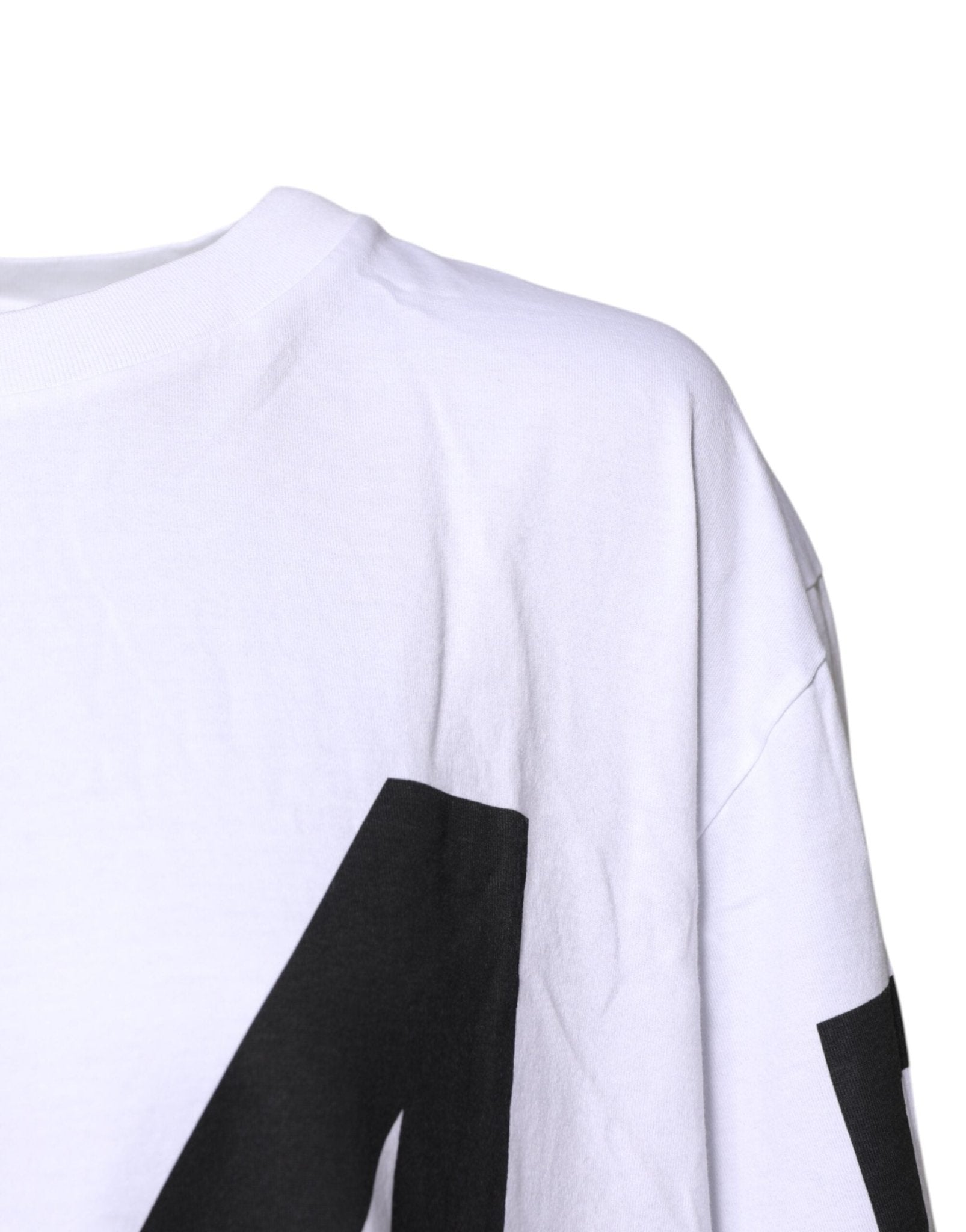 Dolce & Gabbana White Black Fashion Devotion Oversized Top - Sandy Store ByNet