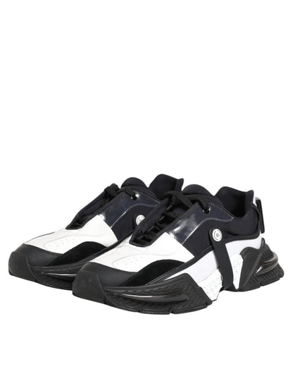 Dolce & Gabbana White Black Logo Airmaster Sneakers Shoes – EU43/US10 par Dolce & Gabbana | Disponible sur Sandy Store ByNet
