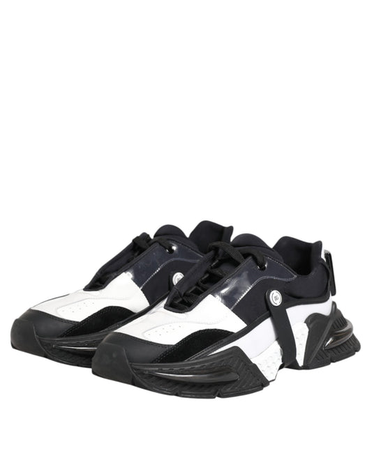 Dolce & Gabbana White Black Logo Airmaster Sneakers Shoes – EU43/US10 par Dolce & Gabbana | Disponible sur Sandy Store ByNet