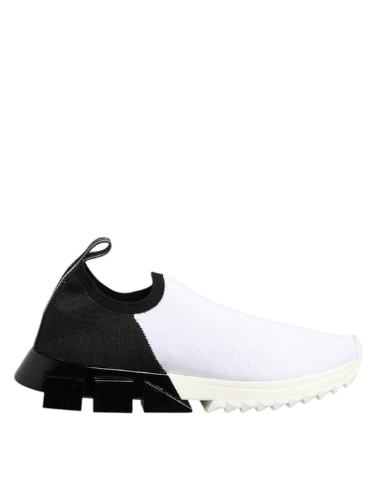 Dolce & Gabbana White Black Low Top Sorrento Sneakers Shoes – EU35/US4.5 par Dolce & Gabbana | Disponible sur Sandy Store ByNet