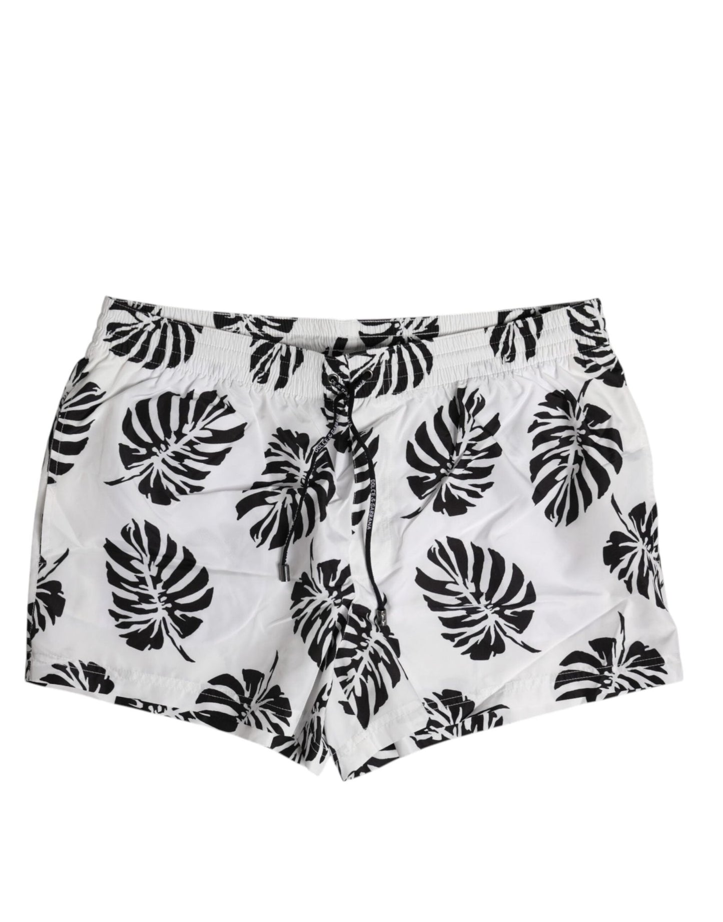 Dolce & Gabbana White Black Print Beachwear Shorts Swimwear – IT6| L par Dolce & Gabbana | Disponible sur Sandy Store ByNet