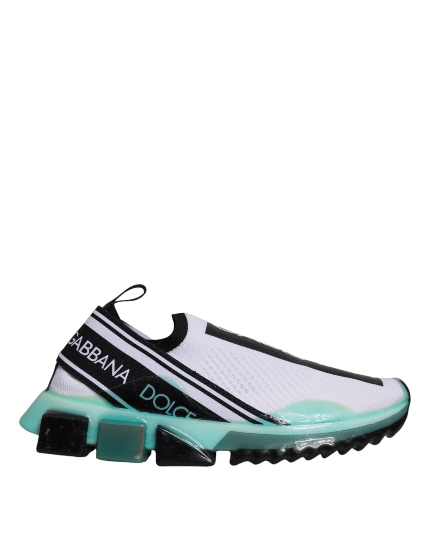 Dolce & Gabbana White Blue Sorrento Slip On Sneakers Shoes – EU39/US6 par Dolce & Gabbana | Disponible sur Sandy Store ByNet