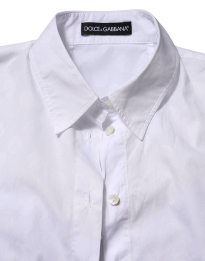 Dolce & Gabbana White Collared Short Sleeve Polo Shirt Top – IT38 | XS par Dolce & Gabbana | Disponible sur Sandy Store ByNet