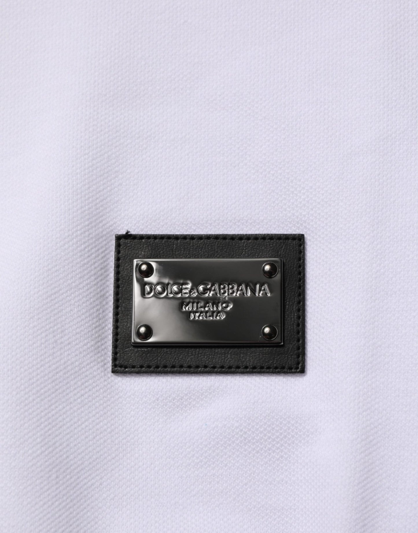 Dolce & Gabbana White Collared Short Sleeves Polo Men T-shirt – IT46 | S par Dolce & Gabbana | Disponible sur Sandy Store ByNet