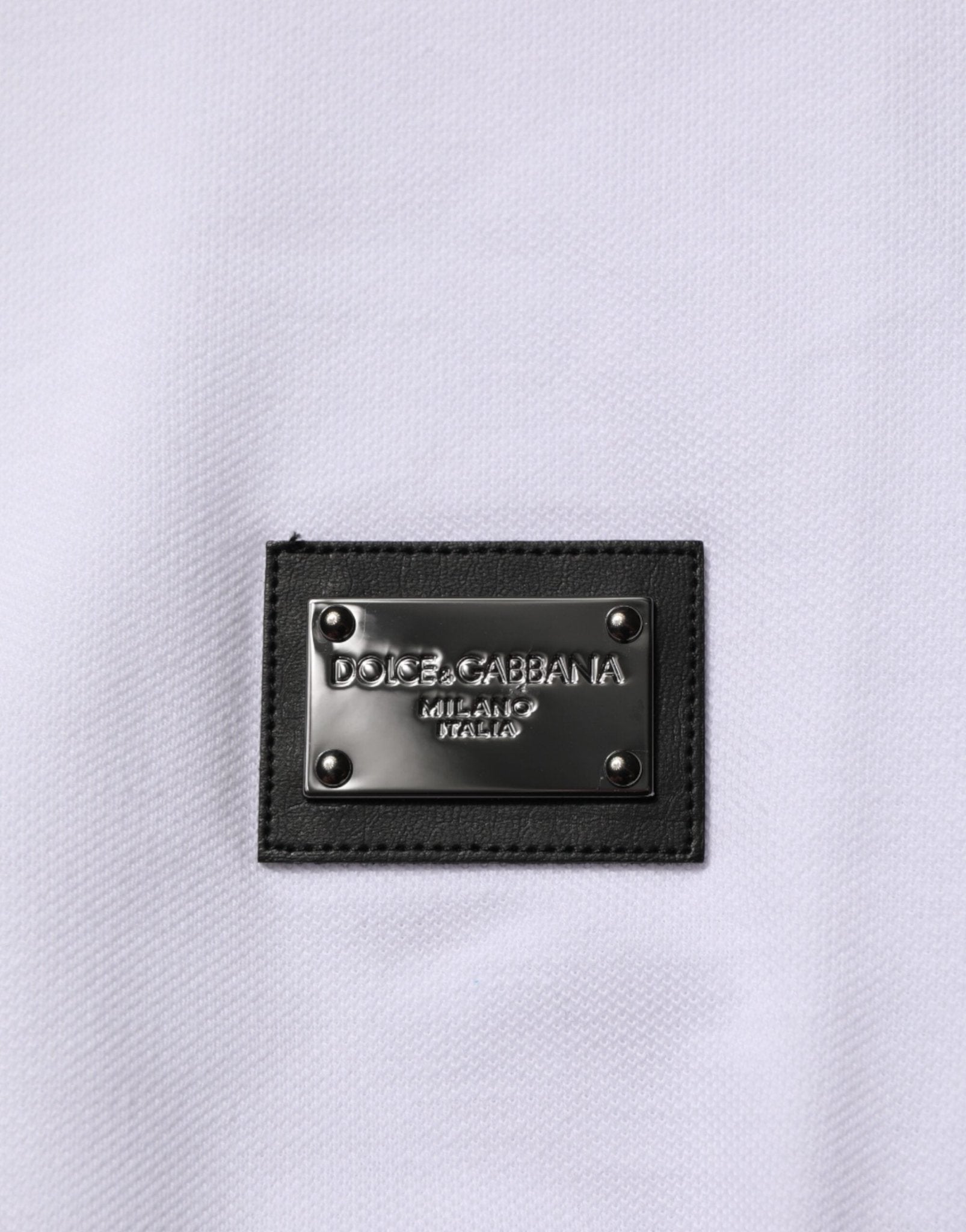 Dolce & Gabbana White Collared Short Sleeves Polo Men T-shirt – IT46 | S par Dolce & Gabbana | Disponible sur Sandy Store ByNet