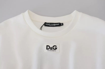 Dolce & Gabbana White Cotton Corset Stretch Top T-shirt – IT40|S par Dolce & Gabbana | Disponible sur Sandy Store ByNet