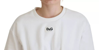 Dolce & Gabbana White Cotton Corset Stretch Top T-shirt – IT40|S par Dolce & Gabbana | Disponible sur Sandy Store ByNet
