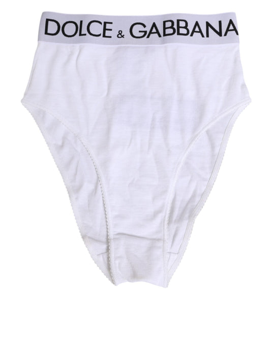Dolce & Gabbana White Cotton Elastic DG Logo Waistband Underwear – IT2 | S par Dolce & Gabbana | Disponible sur Sandy Store ByNet