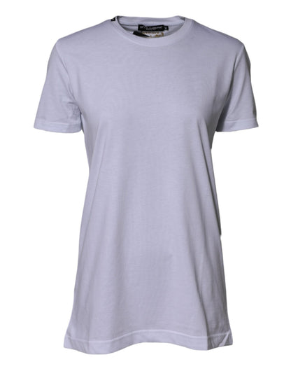 Dolce & Gabbana White Cotton Goodluck 2023 Crew Neck T-shirt – IT44 | L par Dolce & Gabbana | Disponible sur Sandy Store ByNet