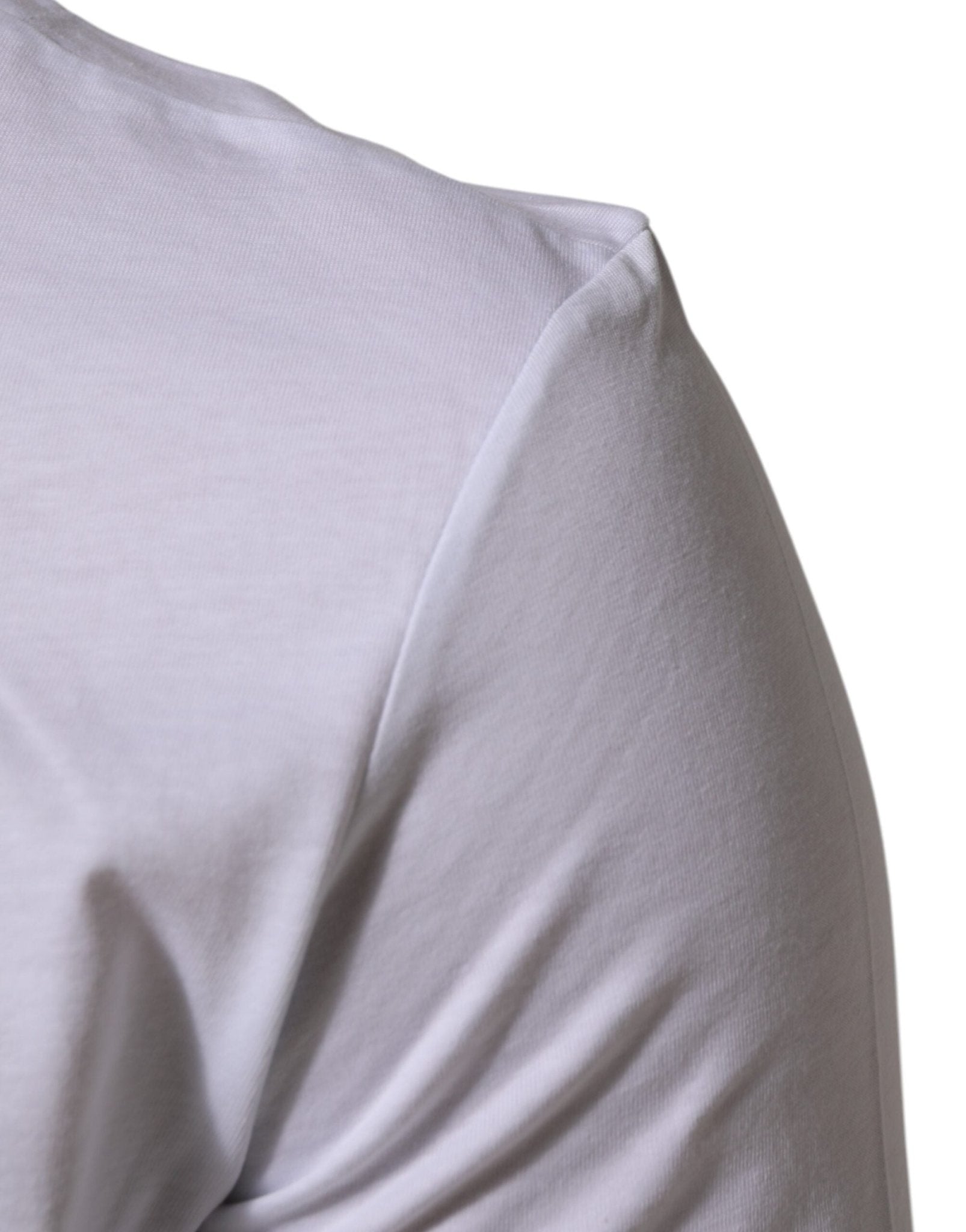 Dolce & Gabbana White Cotton Goodluck 2023 Crew Neck T-shirt – IT52 | XL par Dolce & Gabbana | Disponible sur Sandy Store ByNet