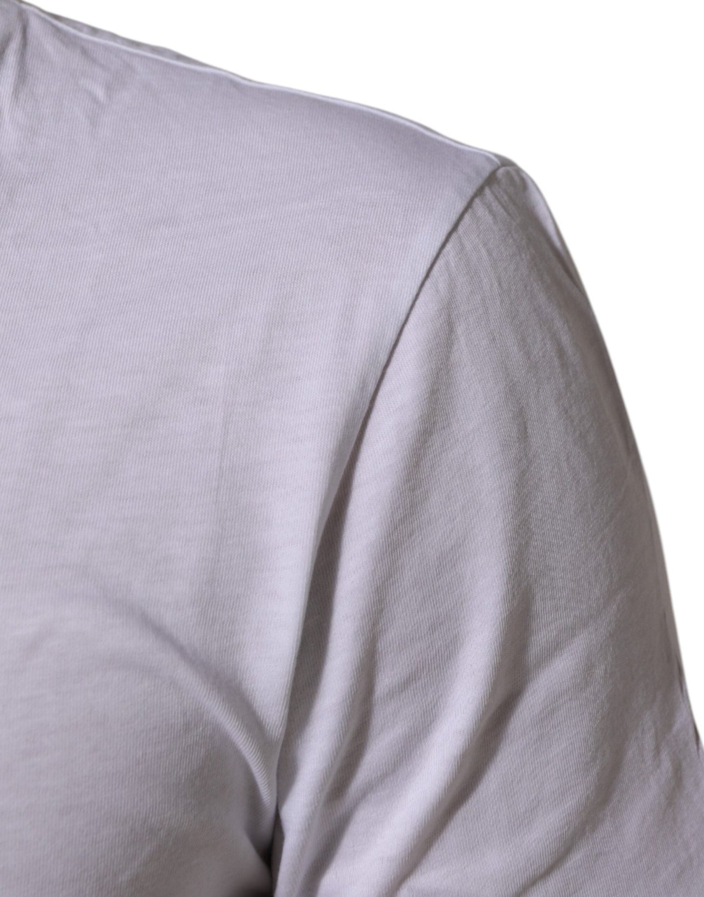 Dolce & Gabbana White Cotton Logo Print Crew Neck T-shirt – IT44 | XS par Dolce & Gabbana | Disponible sur Sandy Store ByNet