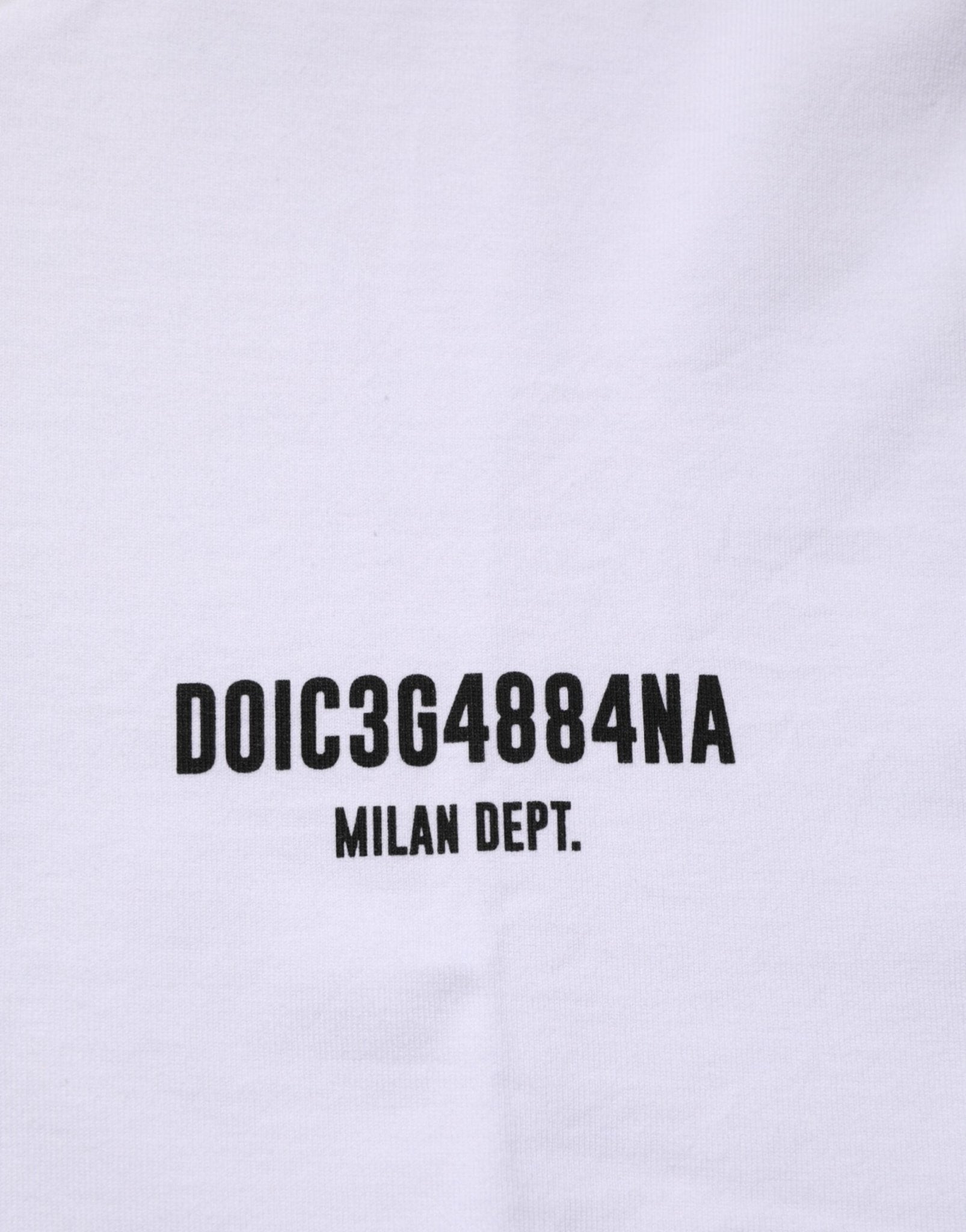 Dolce & Gabbana White Cotton Logo Print Crew Neck T-shirt – IT52 | XL par Dolce & Gabbana | Disponible sur Sandy Store ByNet
