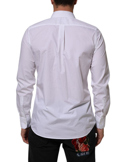 Dolce & Gabbana White Cotton MARTINI Men Formal Dress Shirt – IT39 | S par Dolce & Gabbana | Disponible sur Sandy Store ByNet