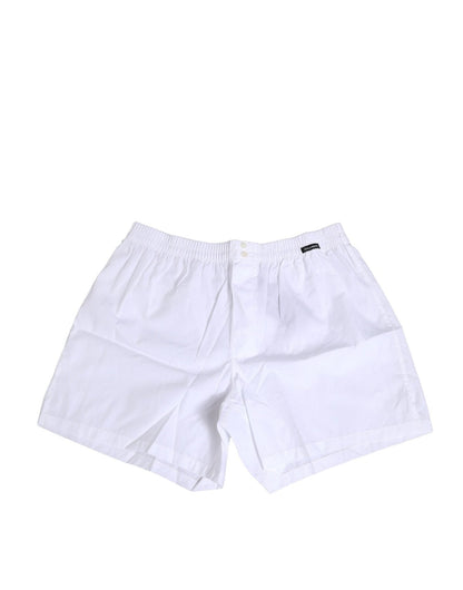Dolce & Gabbana White Cotton Regular Boxer Shorts Underwear – IT4 | S par Dolce & Gabbana | Disponible sur Sandy Store ByNet
