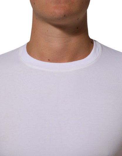 Dolce & Gabbana White Cotton Round Neck Underwear T-shirt – IT3 | XS par Dolce & Gabbana | Disponible sur Sandy Store ByNet
