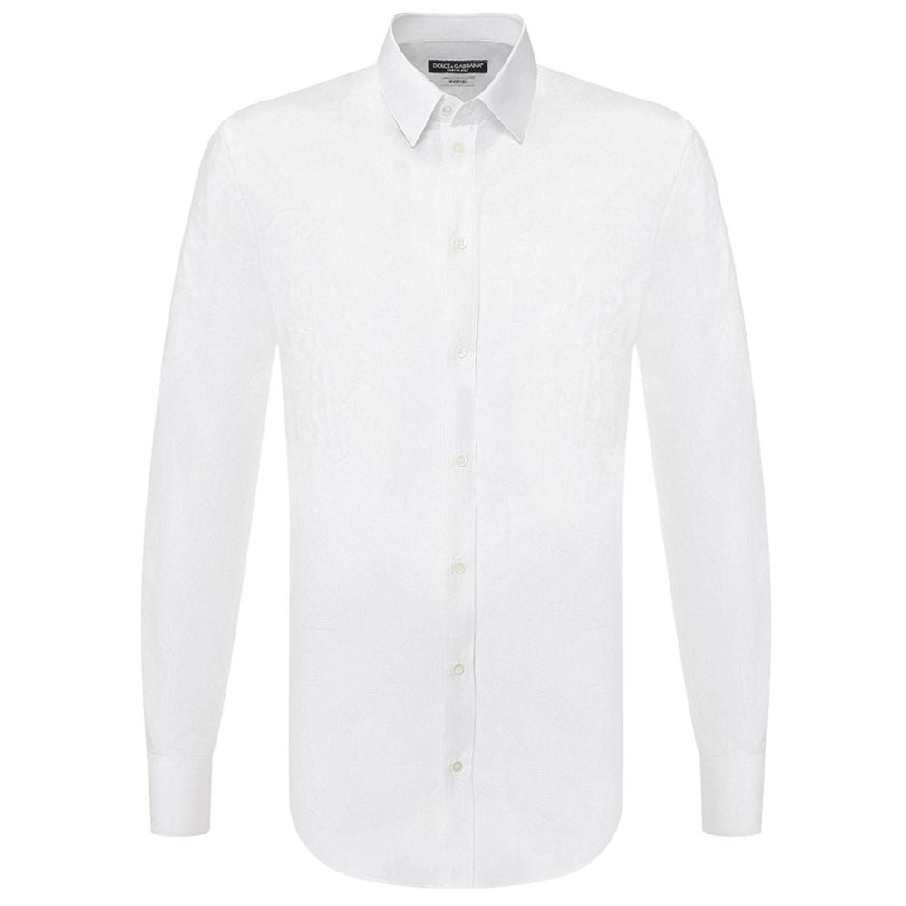 Dolce & Gabbana White Cotton Shirt - Sandy Store ByNet