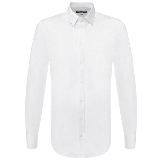 Dolce & Gabbana White Cotton Shirt - Sandy Store ByNet