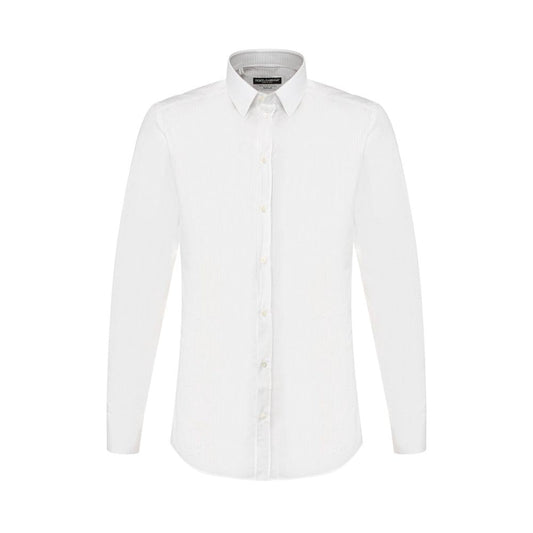 Dolce & Gabbana White Cotton Shirt - Sandy Store ByNet