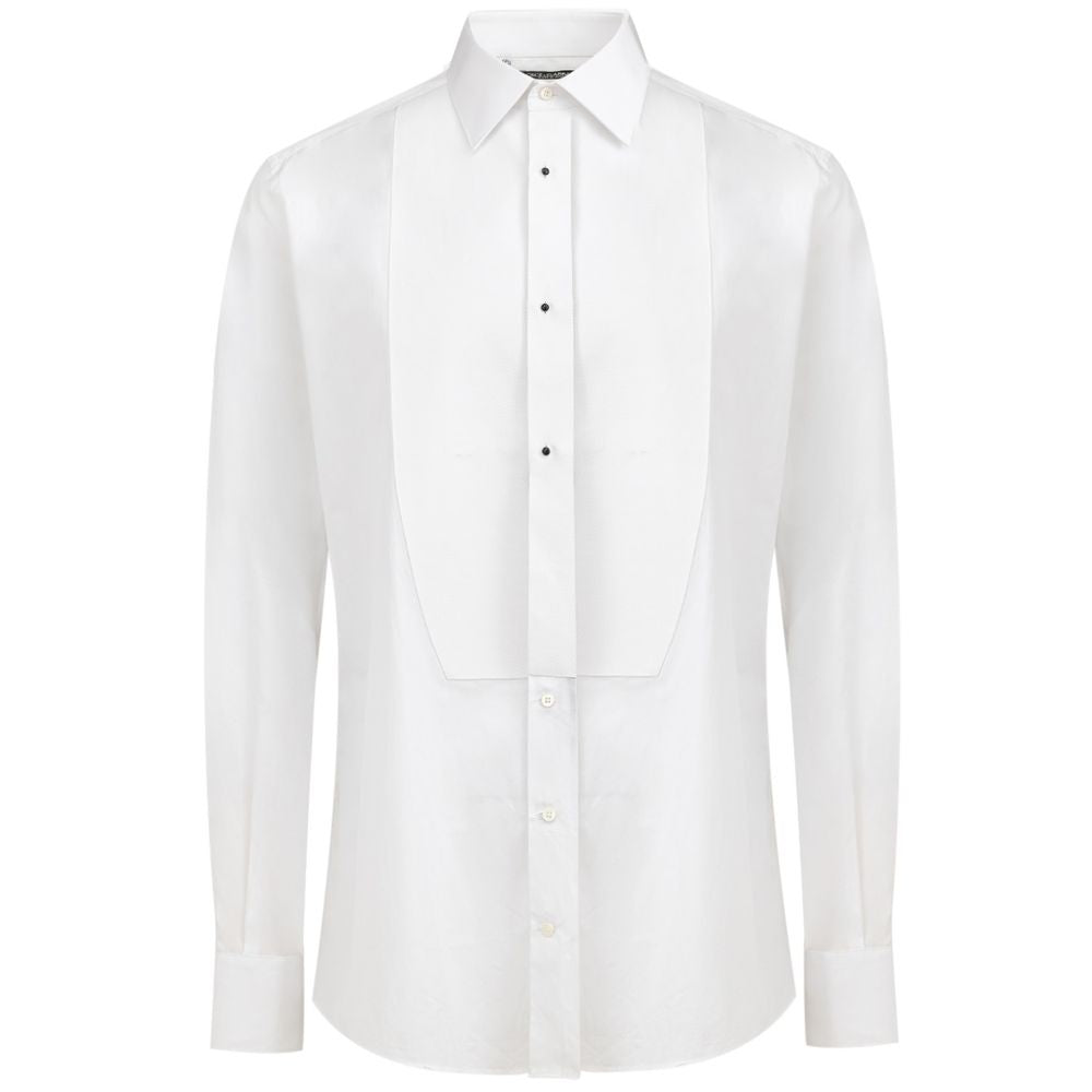 Dolce & Gabbana White Cotton Shirt - Sandy Store ByNet