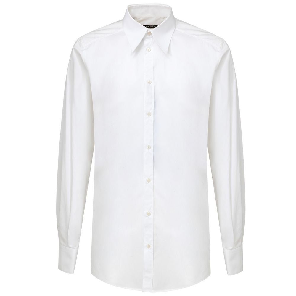 Dolce & Gabbana White Cotton Shirt - Sandy Store ByNet