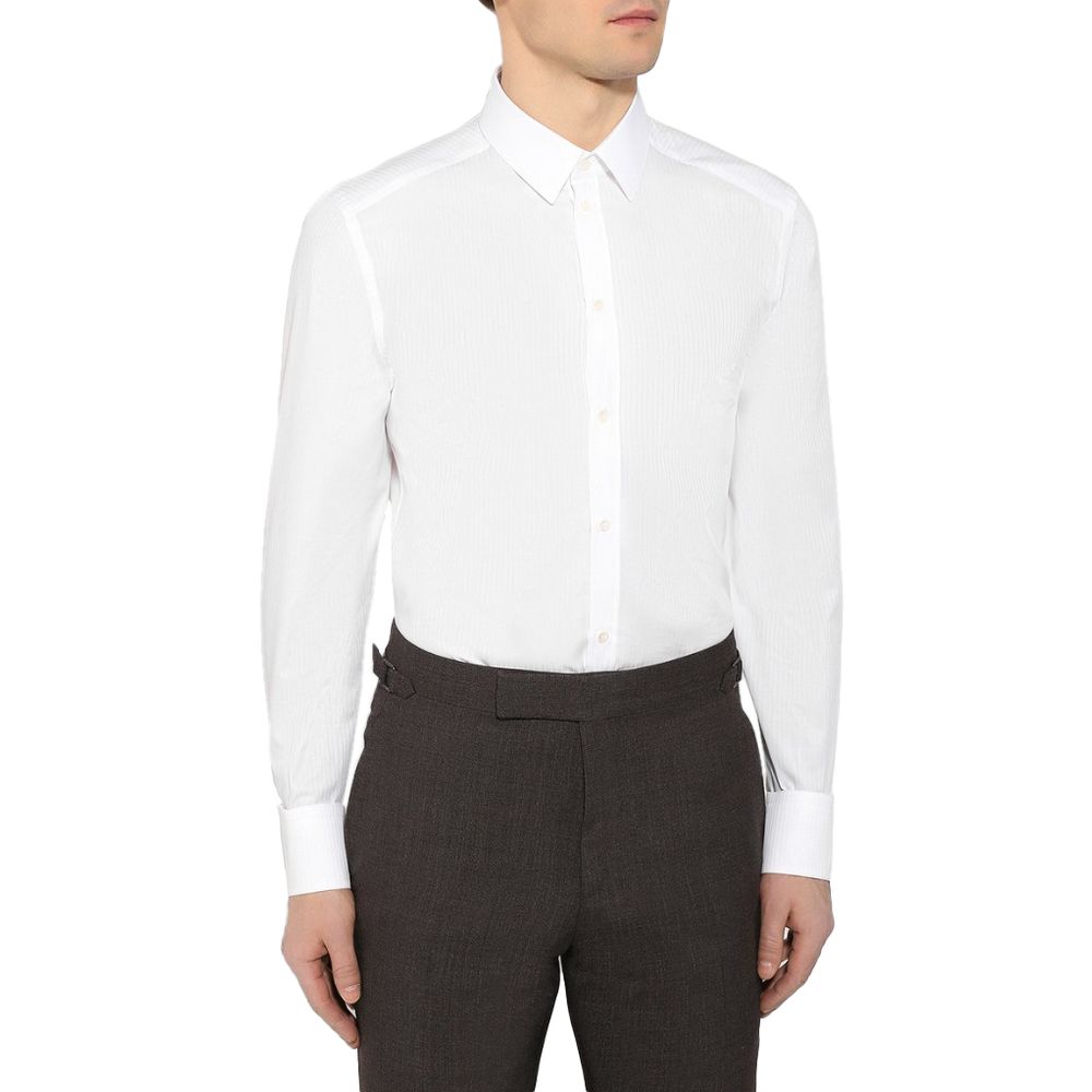 Dolce & Gabbana White Cotton Shirt - Sandy Store ByNet