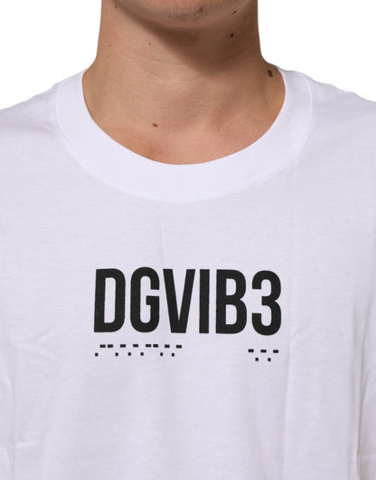Dolce & Gabbana White Cotton Sleeveless Printed Tank T-shirt – IT44 | XS par Dolce & Gabbana | Disponible sur Sandy Store ByNet