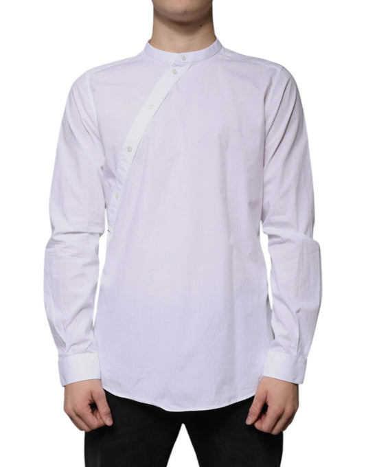 Dolce & Gabbana White Cotton Slim Fit MARTINI Dress Shirt - Sandy Store ByNet