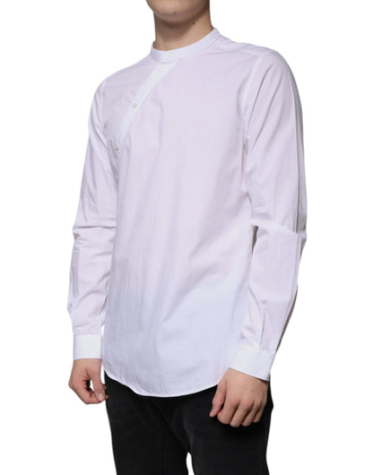 Dolce & Gabbana White Cotton Slim Fit MARTINI Dress Shirt - Sandy Store ByNet