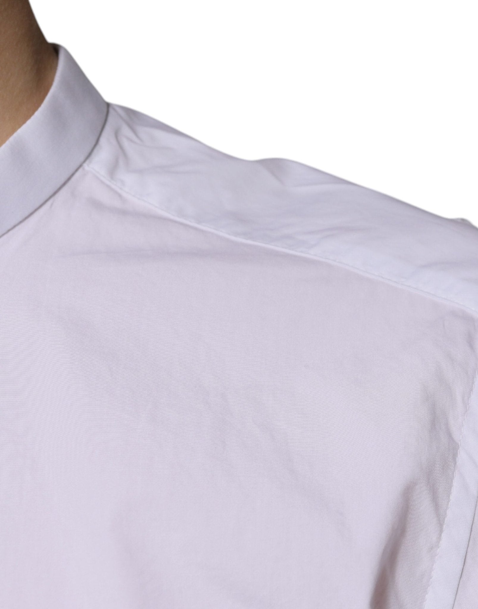 Dolce & Gabbana White Cotton Slim Fit MARTINI Dress Shirt - Sandy Store ByNet