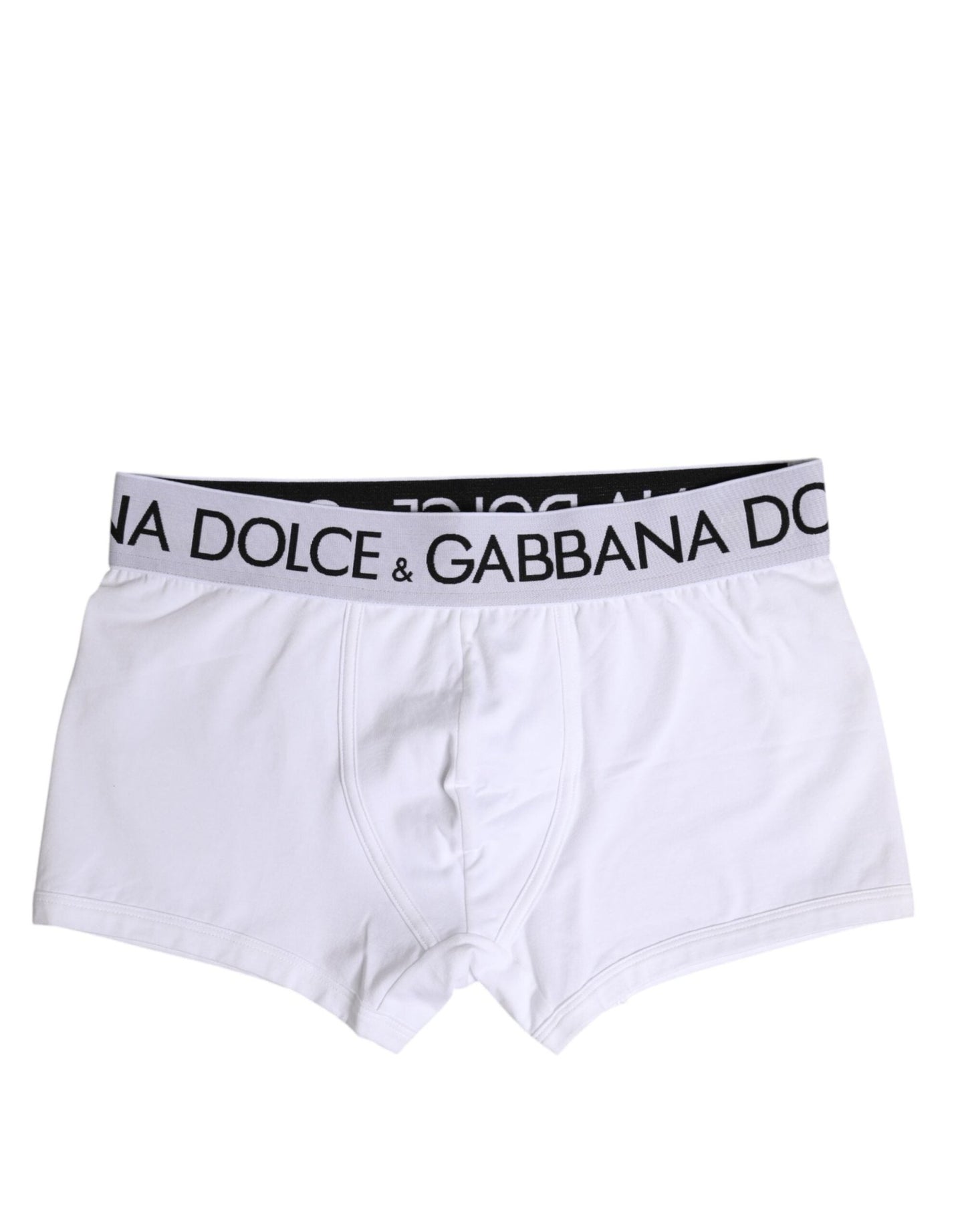Dolce & Gabbana White Cotton Stretch Regular Boxer Underwear – IT4 | S par Dolce & Gabbana | Disponible sur Sandy Store ByNet