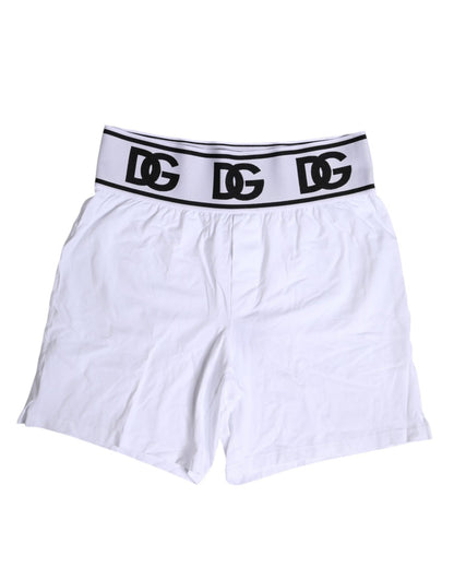 Dolce & Gabbana White Cotton Stretch Regular Boxer Underwear – IT5 | M par Dolce & Gabbana | Disponible sur Sandy Store ByNet