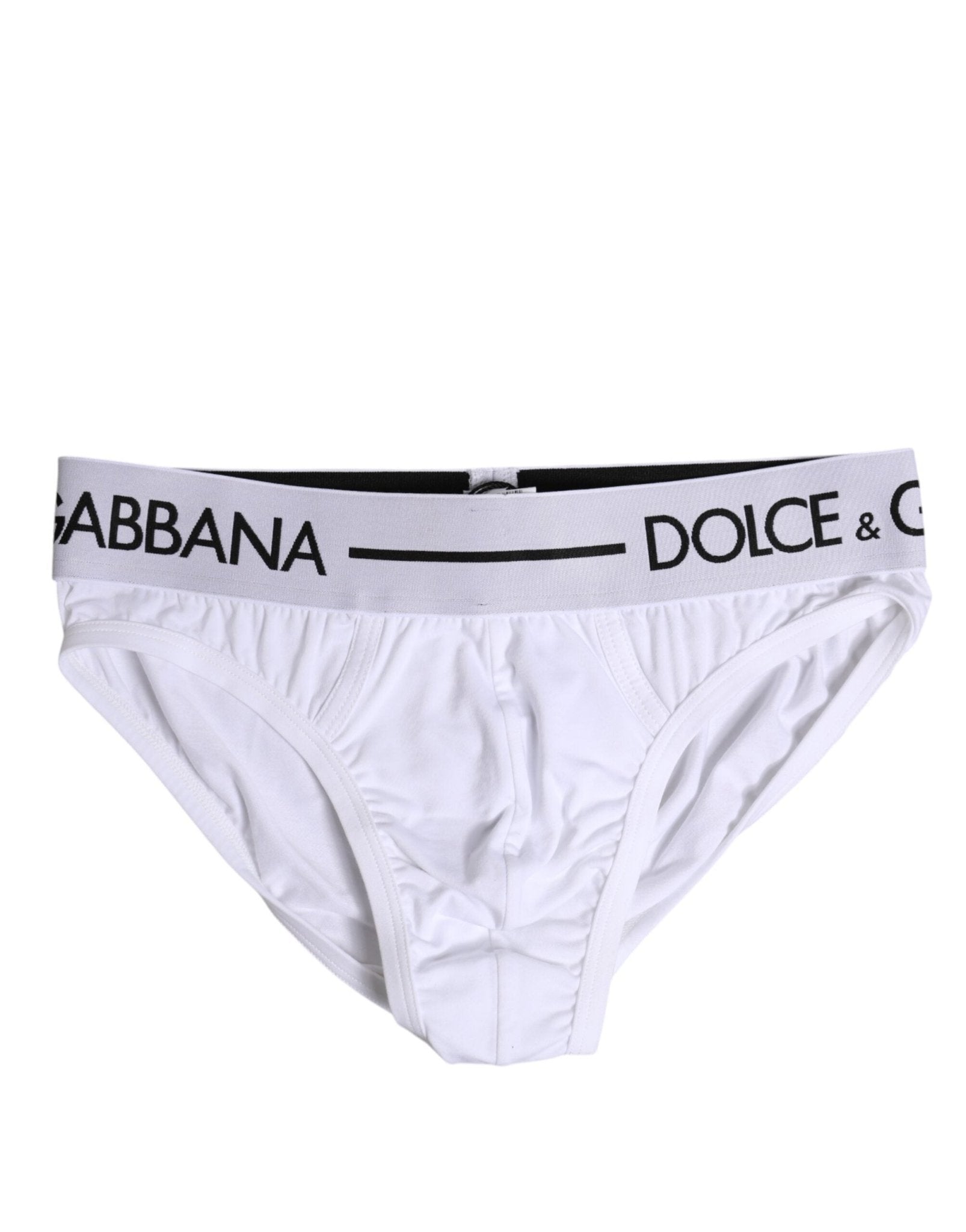 Dolce & Gabbana White Cotton Stretch Regular Brief Underwear – IT4 | S par Dolce & Gabbana | Disponible sur Sandy Store ByNet