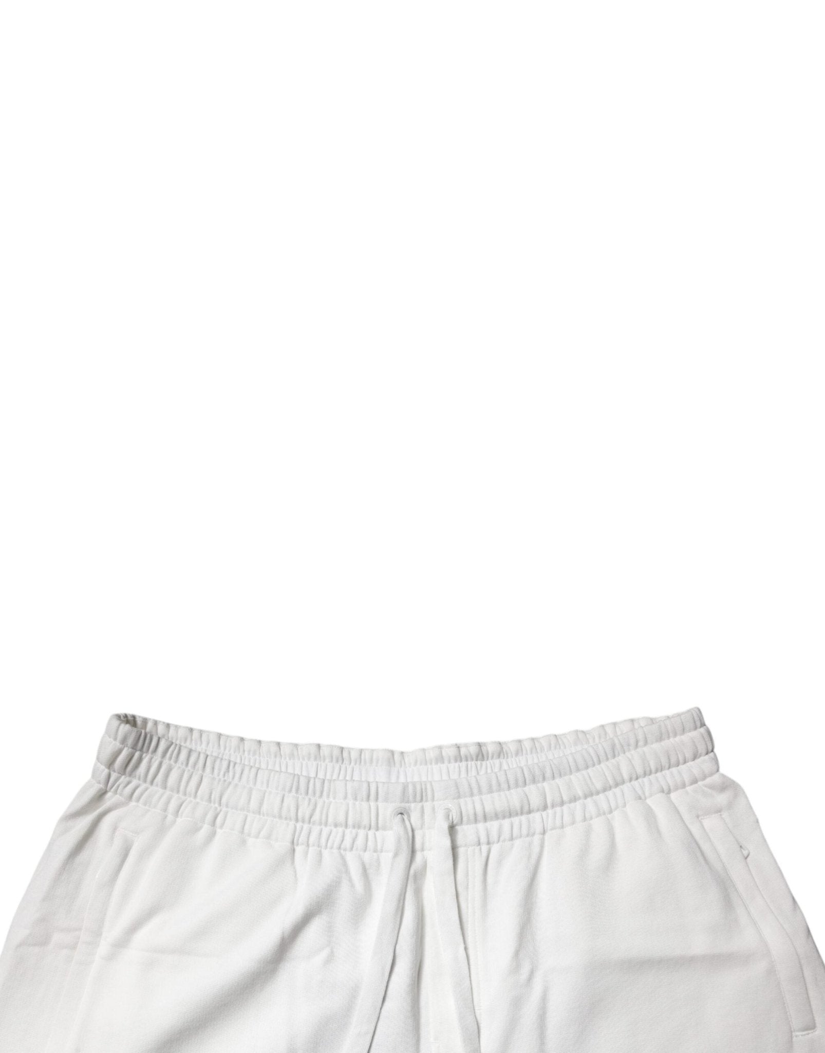 Dolce & Gabbana White Cotton Sweatshorts Men Bermuda Shorts - Sandy Store ByNet