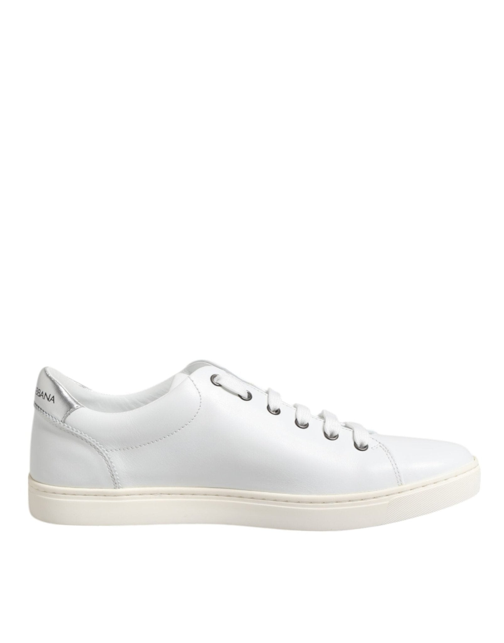 Dolce & Gabbana White Crown Bee Leather Low Top Sneakers Shoes – EU42/US9 par Dolce & Gabbana | Disponible sur Sandy Store ByNet