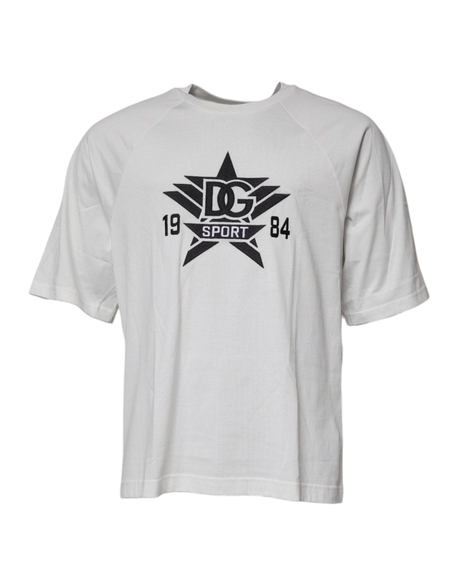 Dolce & Gabbana White DG Sport Crew Neck Short Sleeve T-shirt – IT50 | L par Dolce & Gabbana | Disponible sur Sandy Store ByNet