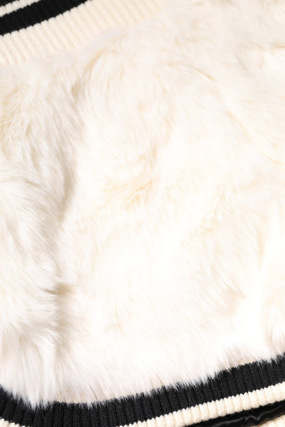 Dolce & Gabbana White Faux Fur High Waisted Hot Pants Short - Sandy Store ByNet