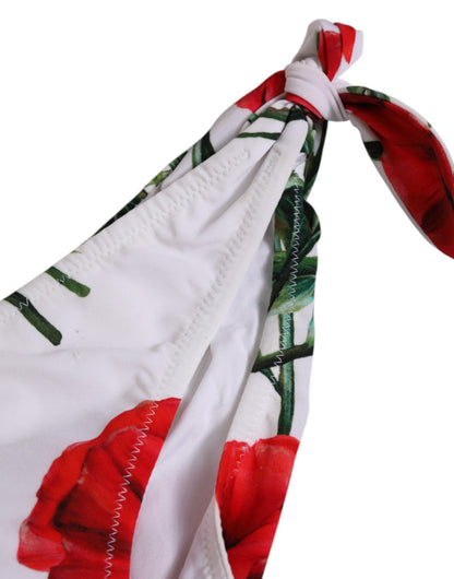 Dolce & Gabbana White Floral Swimsuit 2 Piece Top Bottom Swimwear – IT3 | M par Dolce & Gabbana | Disponible sur Sandy Store ByNet