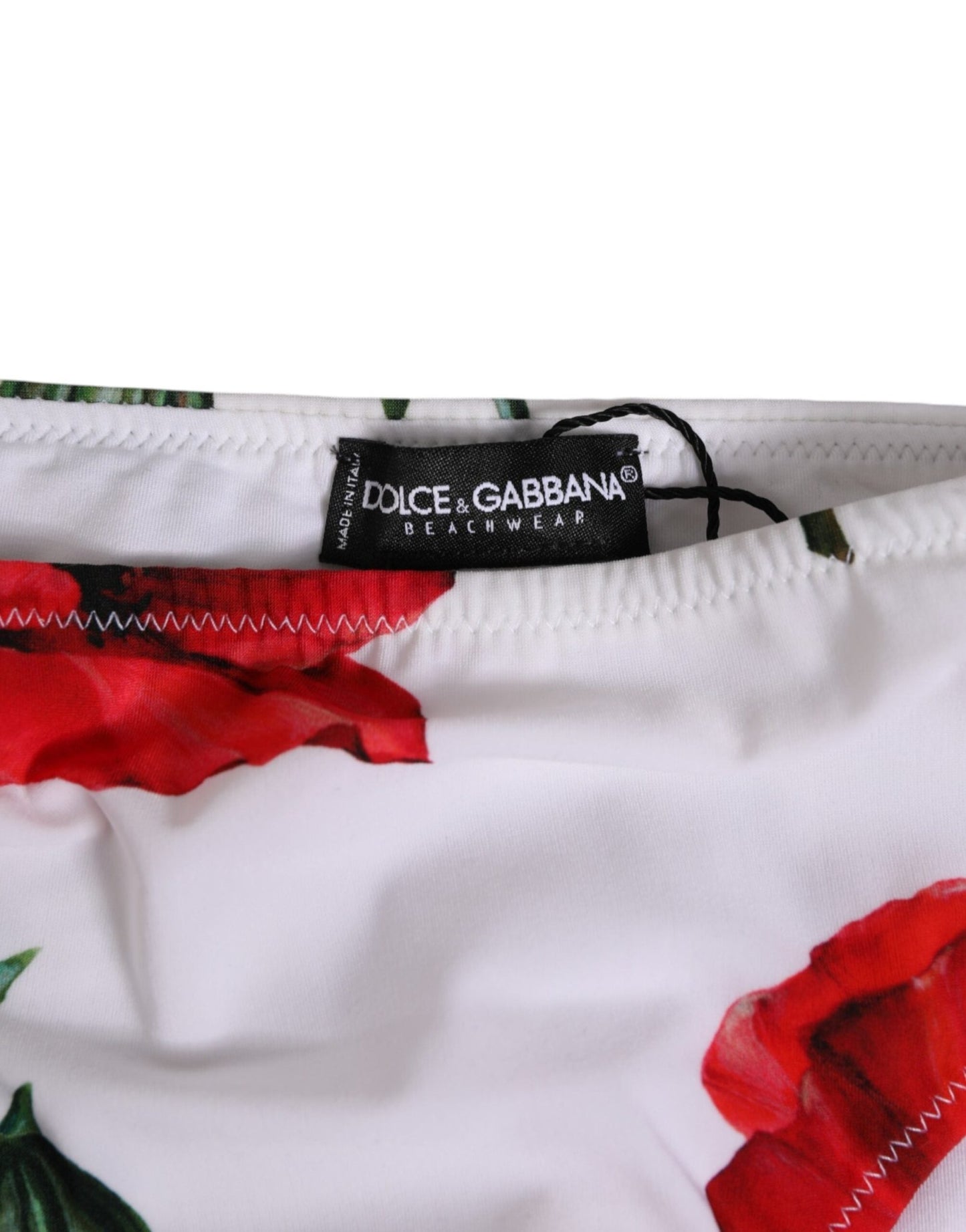 Dolce & Gabbana White Floral Swimsuit 2 Piece Top Bottom Swimwear – IT3 | M par Dolce & Gabbana | Disponible sur Sandy Store ByNet