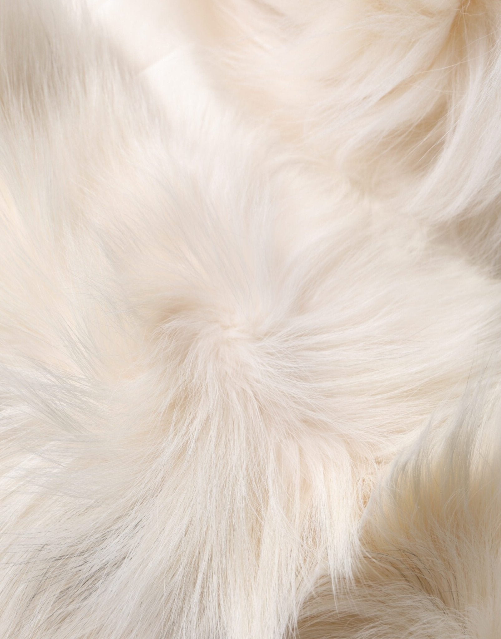 Dolce & Gabbana White Fox Fur Neck Wrap Warmer Winter Scarf - Sandy Store ByNet