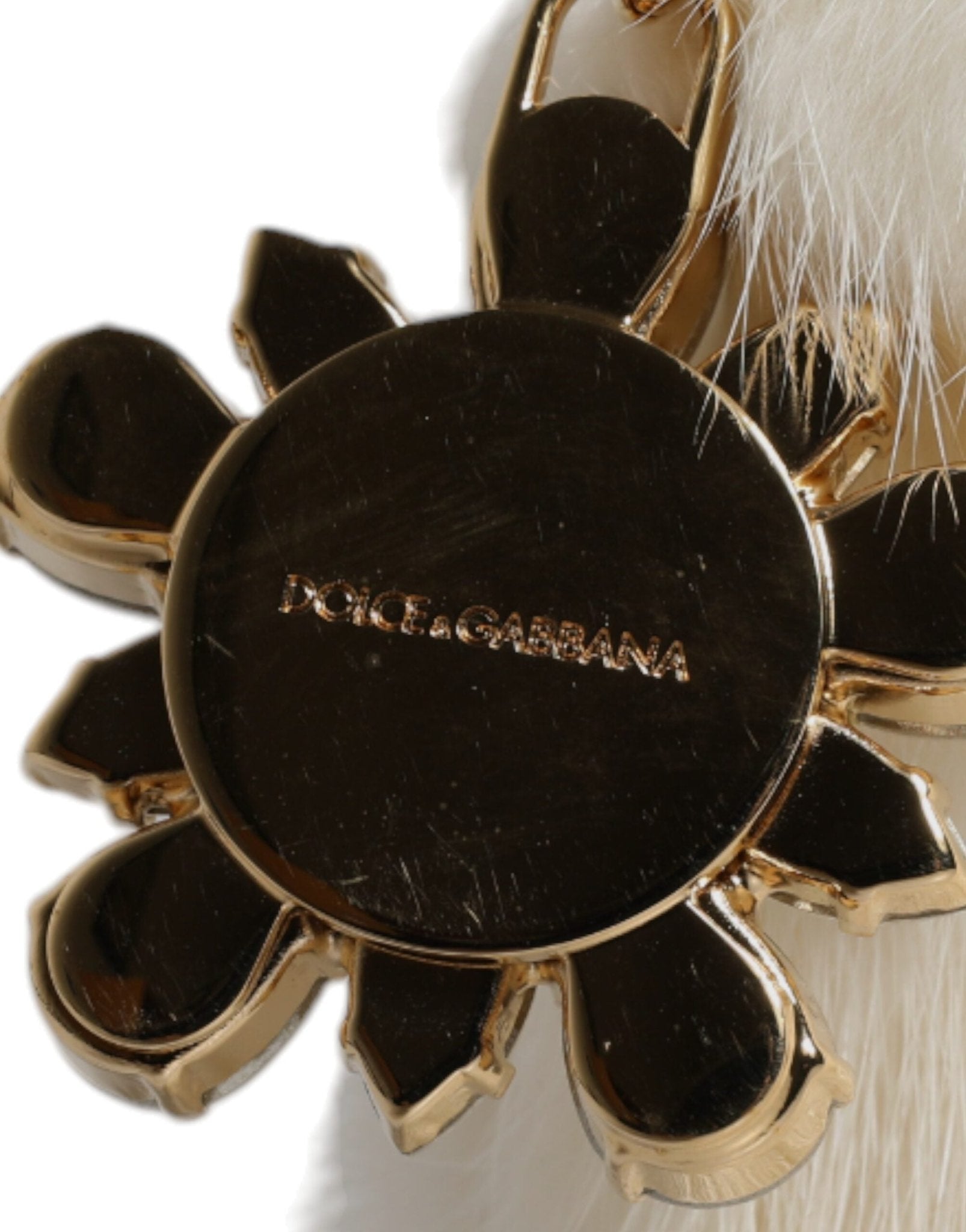 Dolce & Gabbana White Fur Handbag Clutch Purse Pouch Bag - Sandy Store ByNet