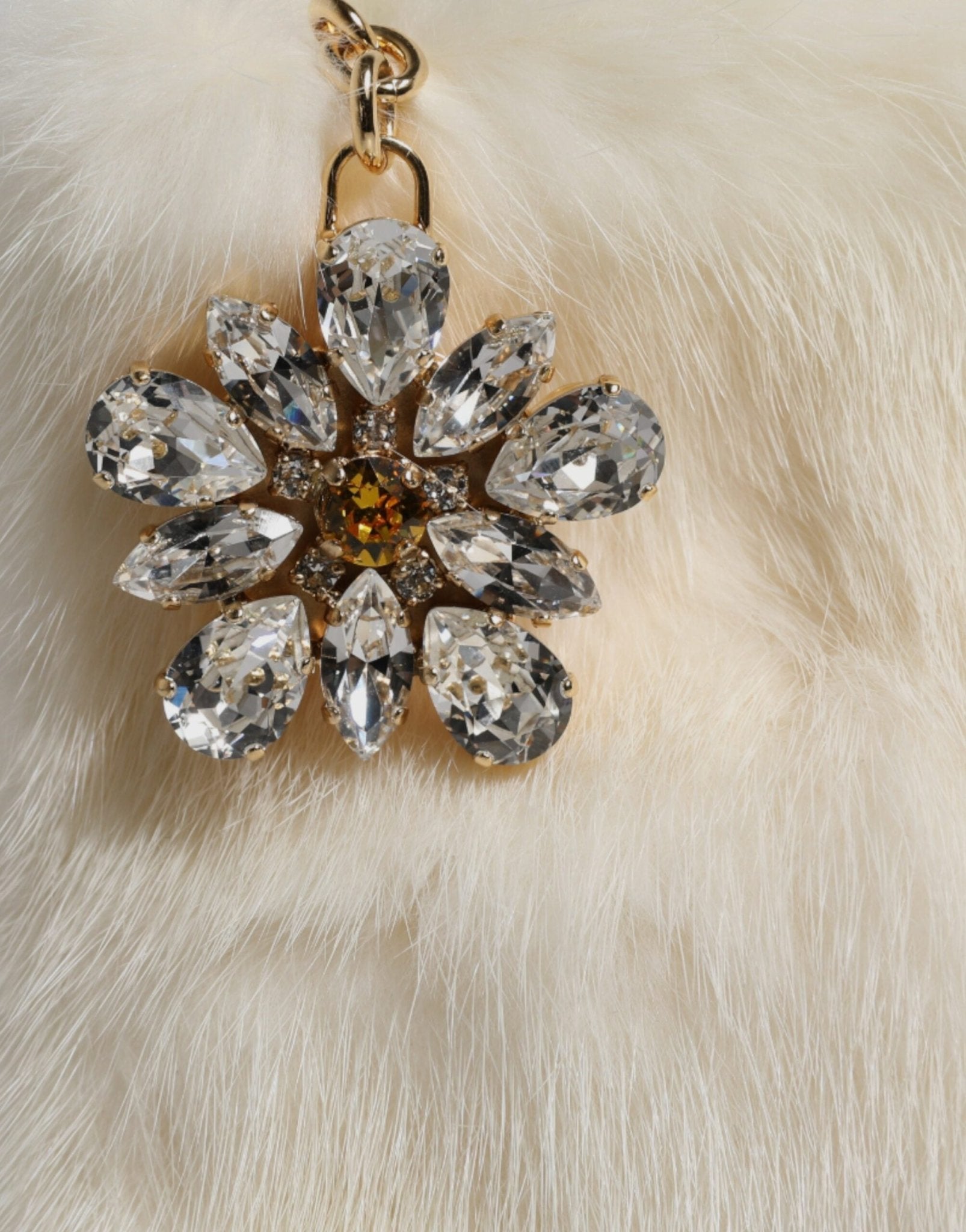 Dolce & Gabbana White Fur Handbag Clutch Purse Pouch Bag - Sandy Store ByNet