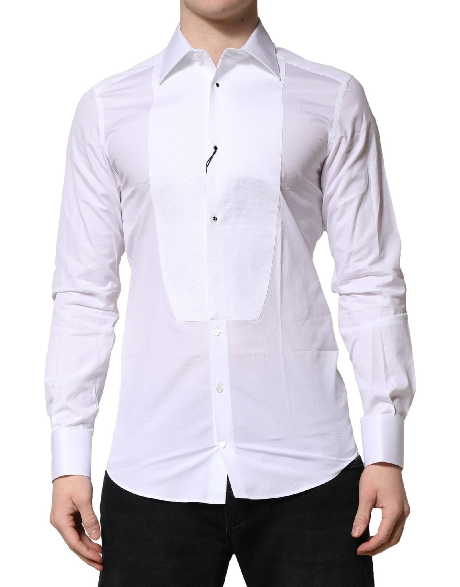 Dolce & Gabbana White GOLD Crown Cotton Dress Formal Shirt – IT39 | S par Dolce & Gabbana | Disponible sur Sandy Store ByNet