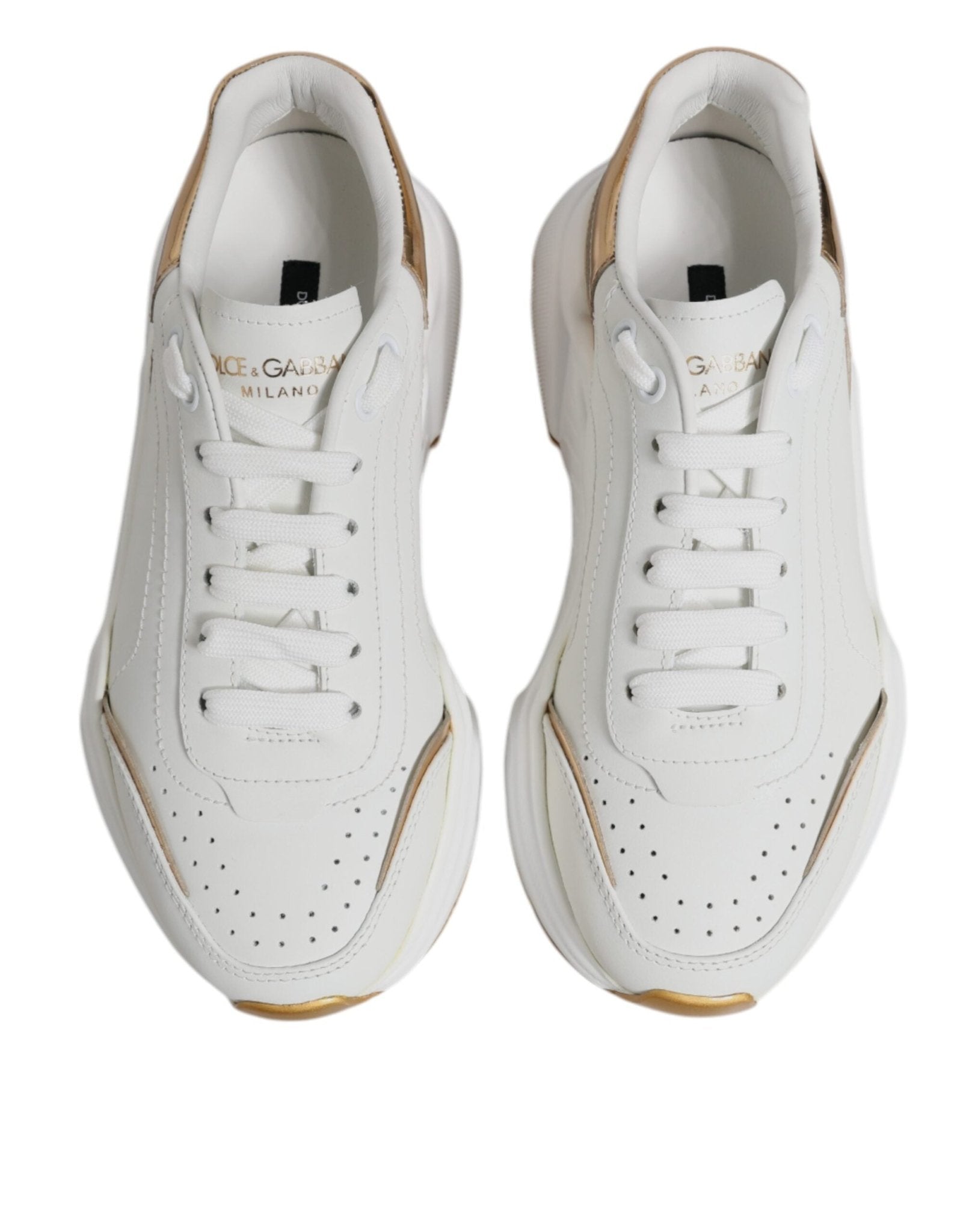 Dolce & Gabbana White Gold Daymaster Low Top Sneakers Shoes – EU36.5/US6 par Dolce & Gabbana | Disponible sur Sandy Store ByNet